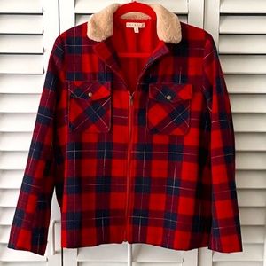 Red Plaid Women's Jacket